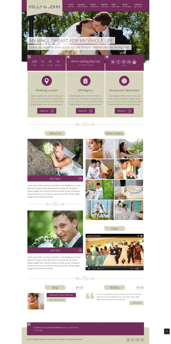 Mẫu thiết kế website ảnh viện áo cưới Kelly chuẩn SEO